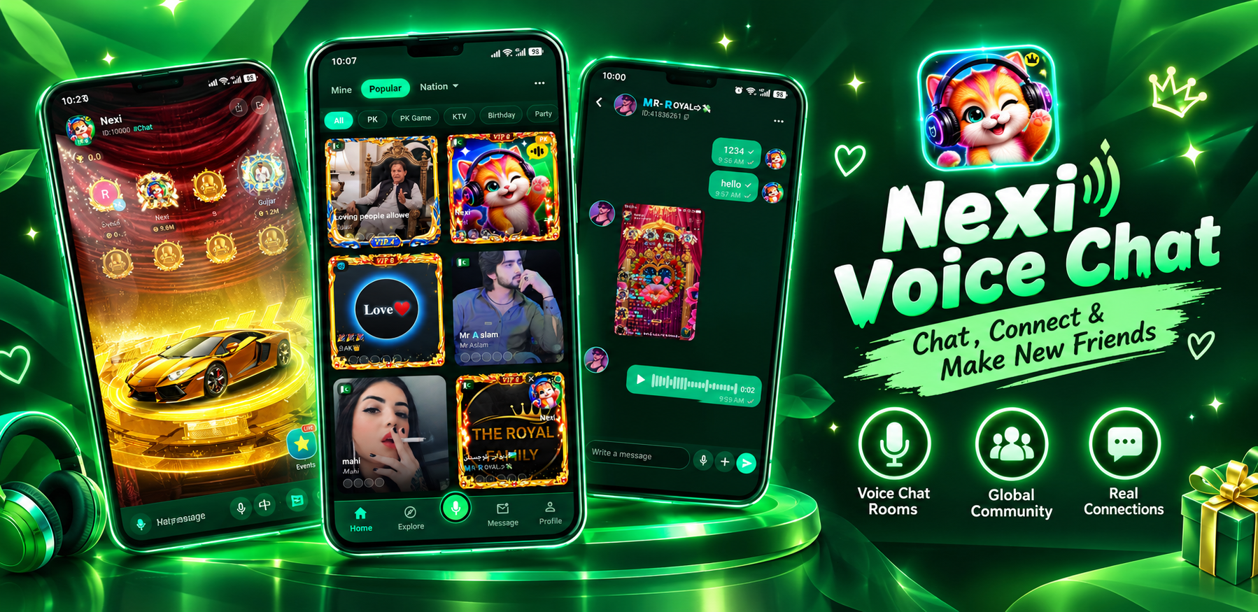 NEXI Voice Chat App Showcase