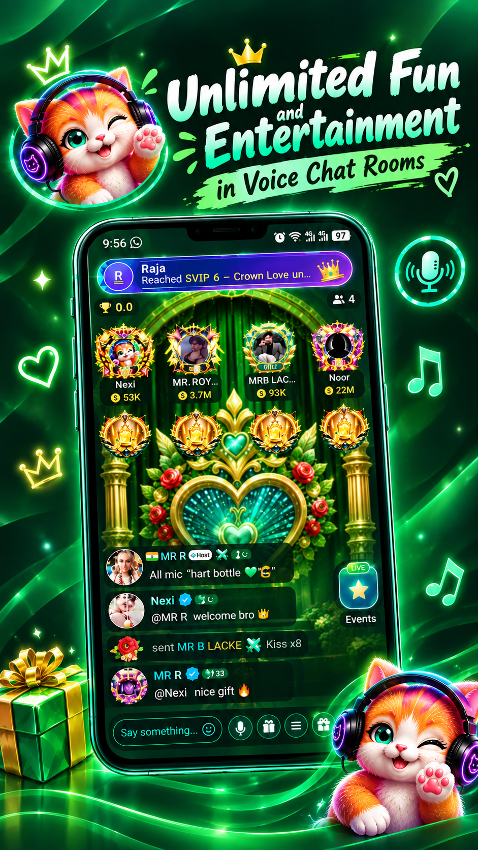 NEXI Voice Chat Rooms